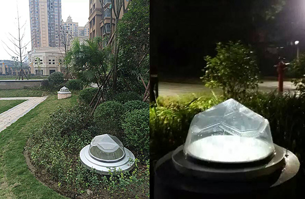 导光管采光系统室外采光部分,可作为景观要素